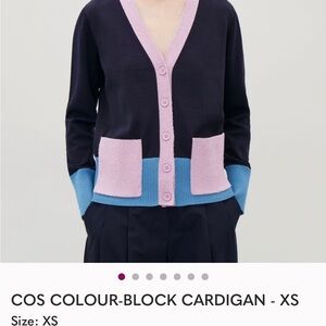 COS Navy and Pink Knitwear